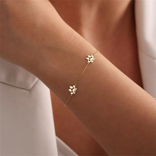 Custom Paw Name Bracelet